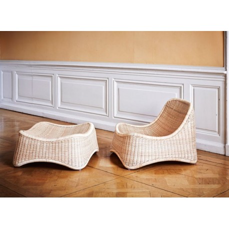 Chaise longue et repose-pied Chill Nanna Ditzel Sika Design