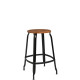 Tabouret haut bois et métal 60 NICOLLE