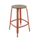 Tabouret haut bois et métal 60 NICOLLE