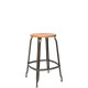 Tabouret haut bois et métal 60 NICOLLE