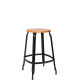 Tabouret haut bois et métal 60 NICOLLE