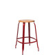 Tabouret haut bois et métal 60 NICOLLE