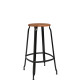 Tabouret de bar bois et métal 75 NICOLLE