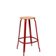 Tabouret de bar bois et métal 75 NICOLLE