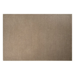 Tapis Surface motif points, gris pierre