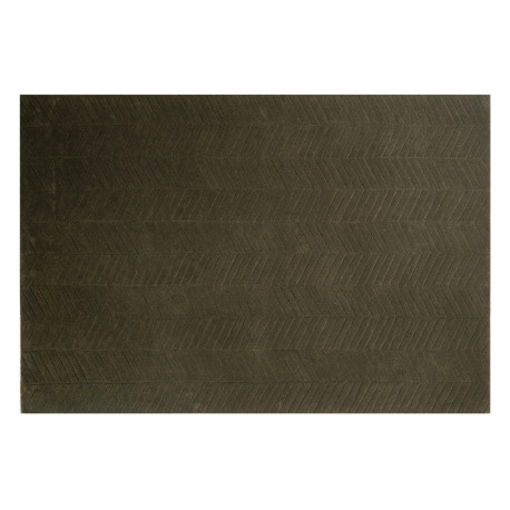 Tapis Surface motif lignes, vert forêt